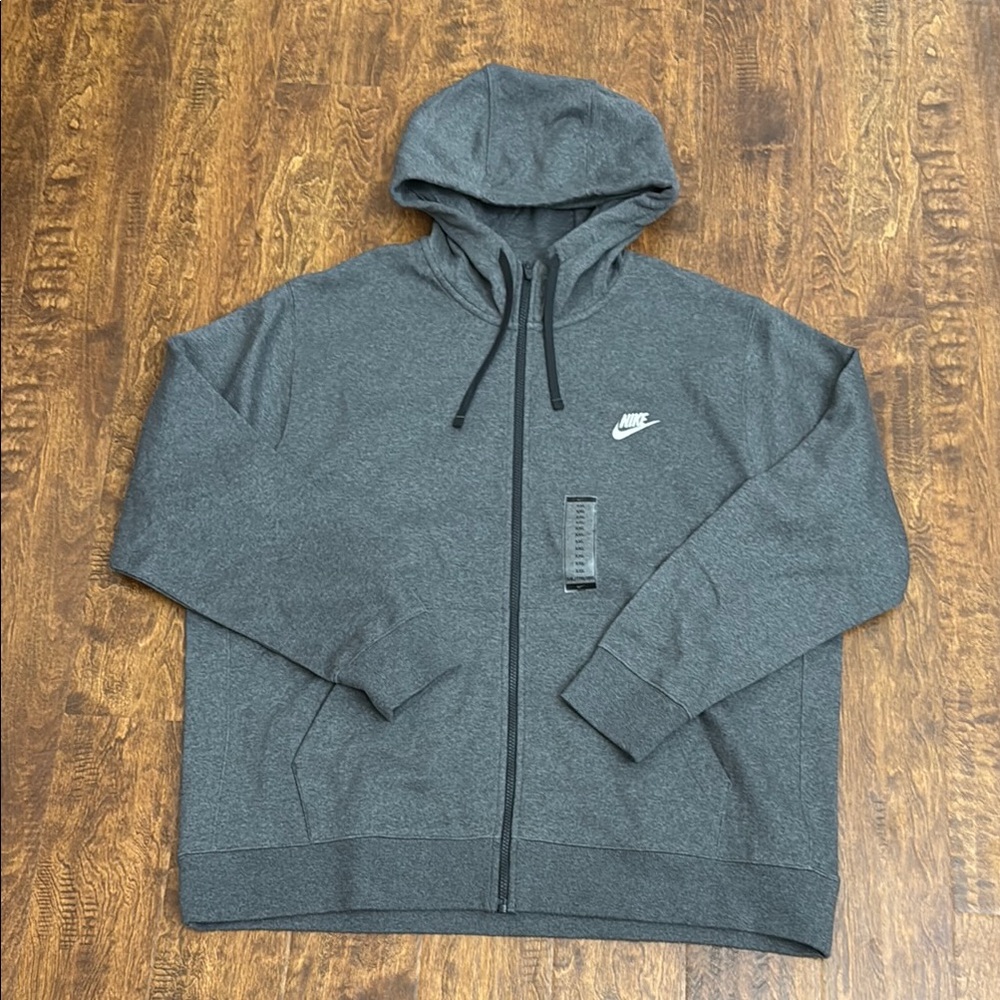 Nike Multi Sport Charcoal Full-Zip Hoodie Size XXL - Picture 1 of 17